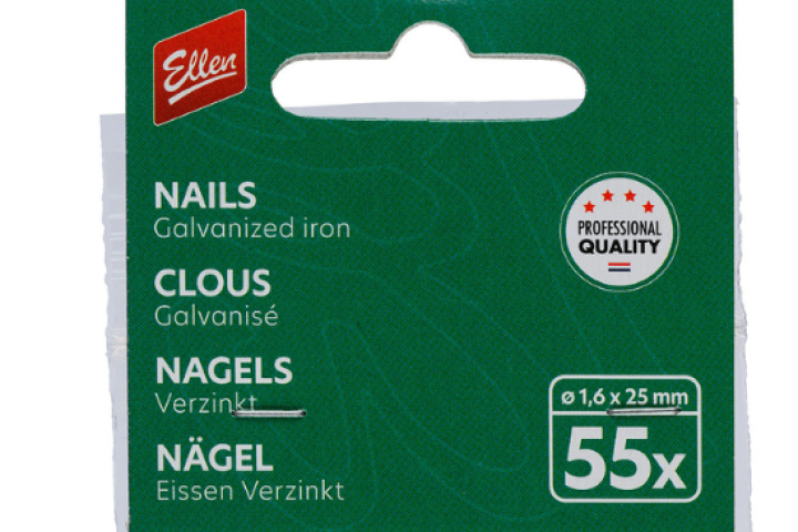 Galvanized nails for perimeter seals