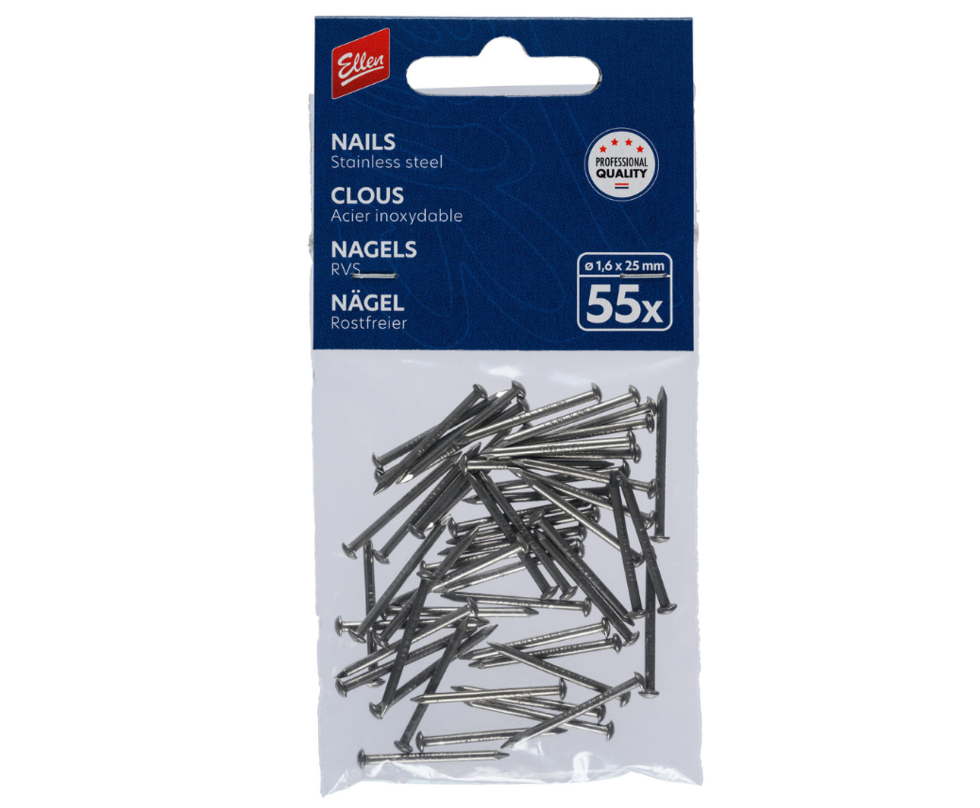 Stainless steel nails 1,6x25mm